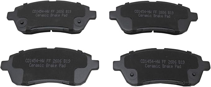 TRQ Front Brake Pads Ceramic Compatible with 2011-2019 Ford Fiesta 2013-2014 Mazda 2