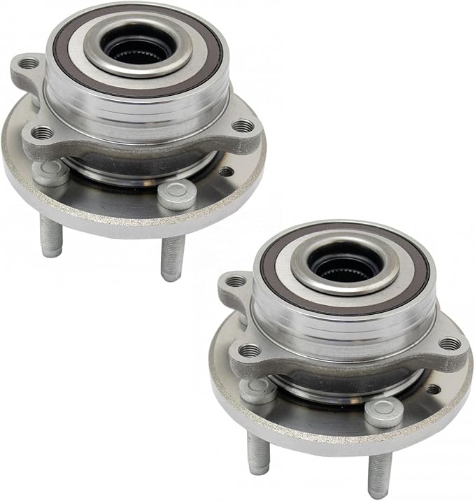 TRQ Front Left and Right Wheel Bearing and Hub Assembly Set 2 Piece Compatible with 13-19 Ford Taurus SHO Performance Package 13-19 Police Interceptor Sedan 14-18 Special Service Police Sedan