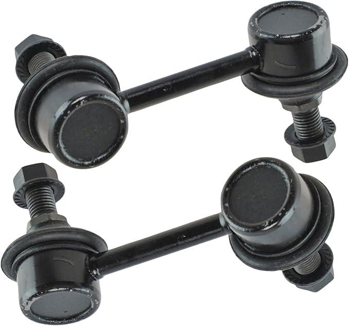 TRQ Rear Driver and Passenger Side Sway Bar Link Set 2 Piece Compatible with 08-14 Dodge Avenger 11-14 Chrysler 200 07-10 Sebring 07-09 Dodge Caliber 07-09 Jeep Compass 07-09 Patriot