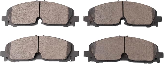 TRQ Front Brake Pads Ceramic Hardware Wear Sensor Compatible with 2020-2023 Buick Enclave 2021-2023 Cadillac XT5 XT6 2021-2023 Chevrolet Blazer Colorado Traverse 2021-2023 GMC Acadia Canyon