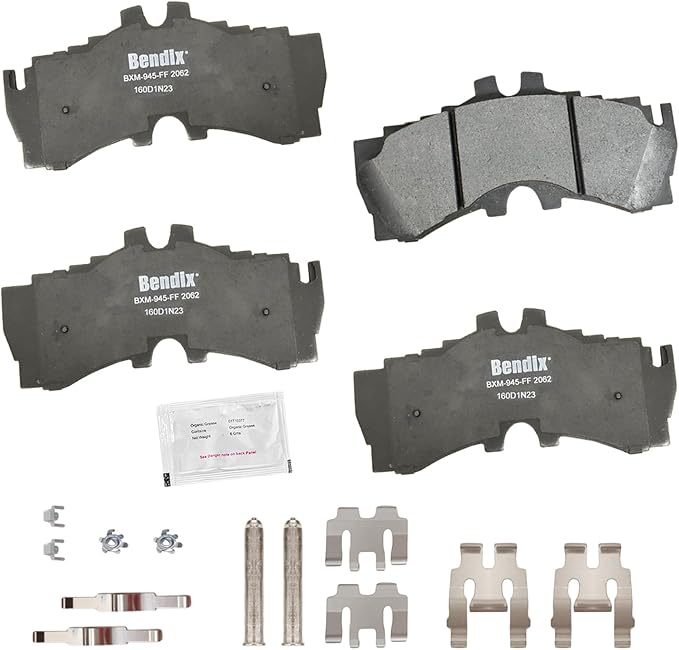 Bendix Priority1 CFM2062 Semi-Metallic Front Brake Pads for Lexus LC500 2019-2018, LC500 2023-2021, LC500h 2019-2018, LC500h 2023-2021, LS500 2019-2018, LS500 2023-2022, LS500h 2019