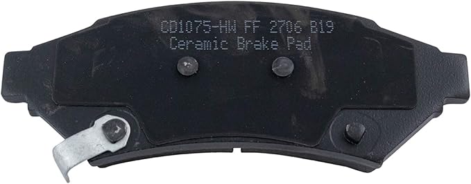 TRQ Front Brake Pads Ceramic Hardware Compatible with 2005-2008 Buick LaCrosse 2005-2007 Terraza 2005-2009 Chevrolet Uplander 2005-2008 Pontiac Grand Prix 2005-2006 Montana 2005-2007 Saturn Relay