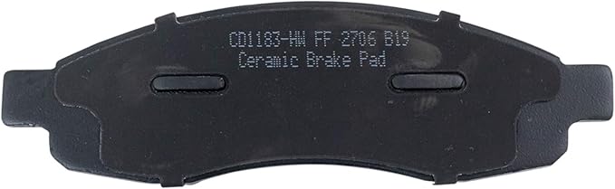 TRQ Front Brake Pads Ceramic Hardware Wear Sensor Compatible with 2005-2006 Infiniti QX56 2005-2006 Nissan Armada 2005-2007 Titan
