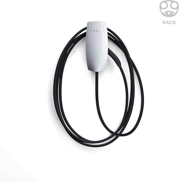 Tesla Wall Connector - Home Electric Vehicle (EV) Charger, NACS - Level 2 - up to 48A - UL Certified, Enery Star Partner