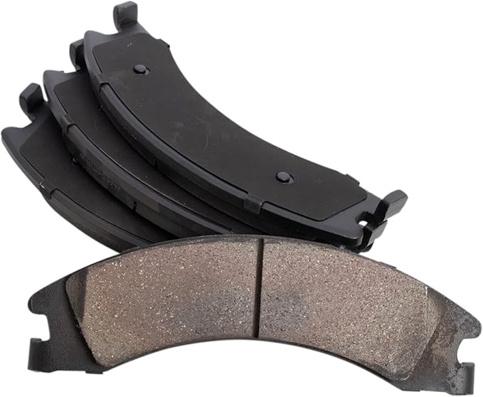 TRQ Rear Brake Pads Ceramic Compatible with 2008-2014 Ford E-150 2008-2014 E-250 2008-2022 E-350 Super Duty