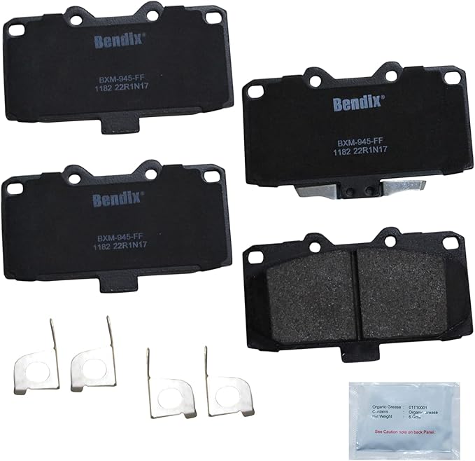 Bendix Priority1 CFM1182 Semi-Metallic Front Brake Pads for Subaru Impreza 2007-2006
