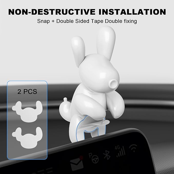 for Tesla Model Y 2026 Dog Mode Mini Screen Decoration Ornament Funny Decors Compatible with 2017-2026 Tesla Modle 3 and New Modle Y Juniper Interior Accessories (Gift Box)
