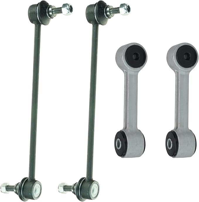 TRQ Front and Rear Sway Bar Link Set 4 Piece Compatible with 99-00 BMW 323i 99-00 328i 2000 323Ci 2000 328Ci 01-06 325Ci 01-05 325i 01-06 330Ci 01-05 330i