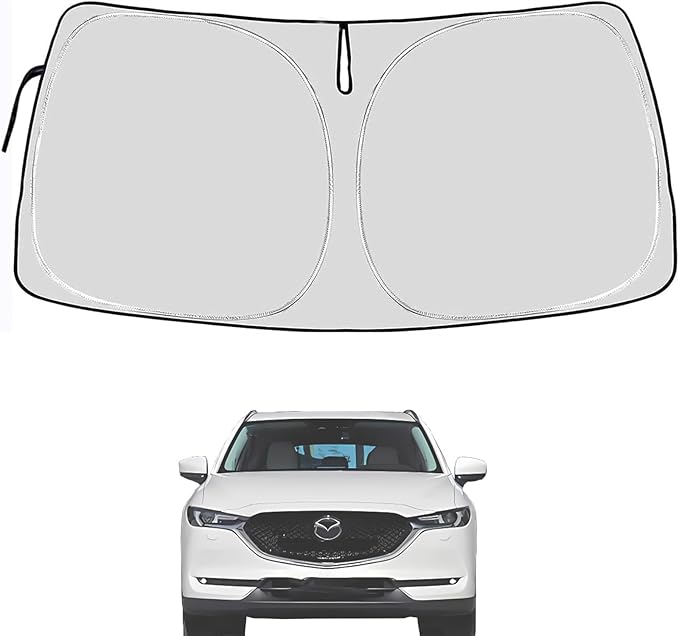 Windshield Sun Shade Compatible with Mazda CX5 2025 2024 2023 2022 2021 2020 2019 2018 2017
