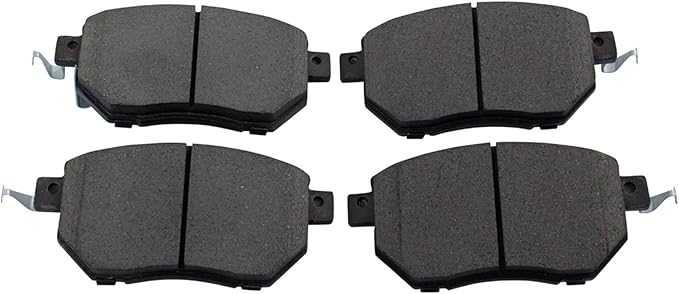 TRQ Front Brake Pads Ceramic Hardware Wear Sensor Compatible with 2003-2005 Infiniti FX35 2003-2005 FX45 2005-2006 Nissan Altima 2004-2008 Maxima 2003-2011 Murano
