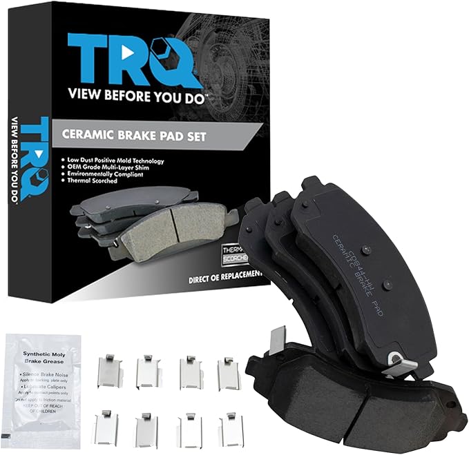 TRQ Front Brake Pads Ceramic Compatible with 2002-2007 Buick Rendezvous 2002-2004 Chevrolet Venture Oldsmobile Silhouette 2001-2005 Pontiac Aztek Montana