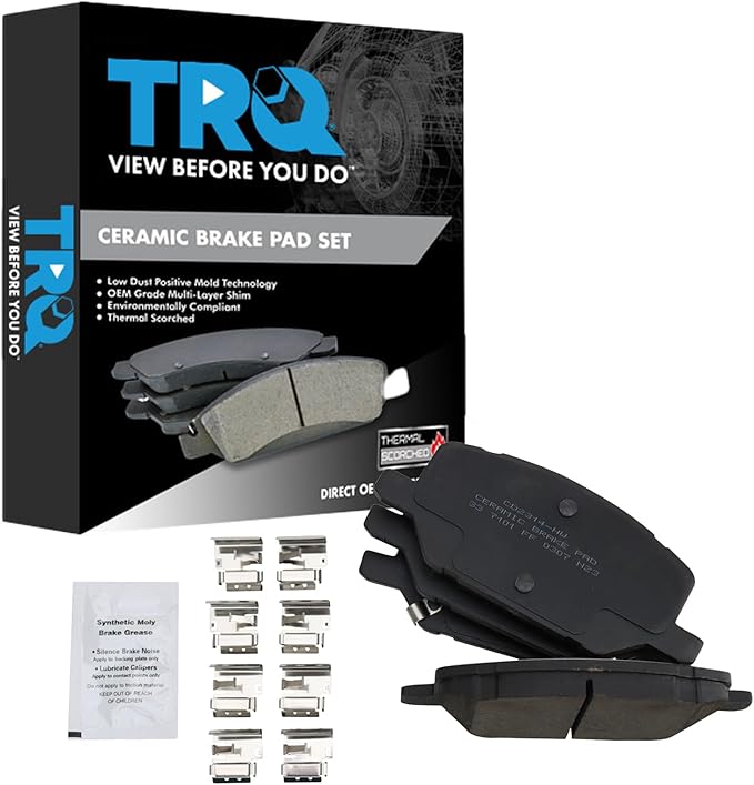 TRQ Front Brake Pads Ceramic Compatible with 2020 Buick Envision 2020-2021 Cadillac CT5 2021 XT4 Chevrolet Equinox GMC Terrain