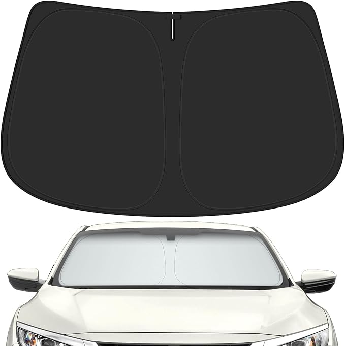 Car Windshield Sun Shade for Honda 2016-2021 Civic Accessories (OEM Design) Reflective Foldable Heat Insulation Sunshade for Ultimate Protection