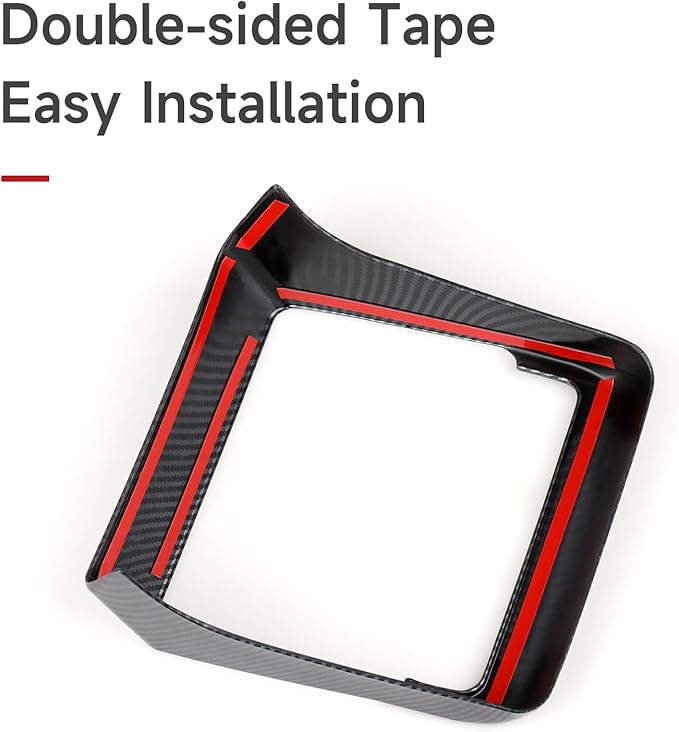Car Rear AC Vent Cover Trim Carbon Color ABS Decal Sticker for Tesla Model 3 Highland 2024-2026 Model Y Juniper 2025 2026 Interior Accessories