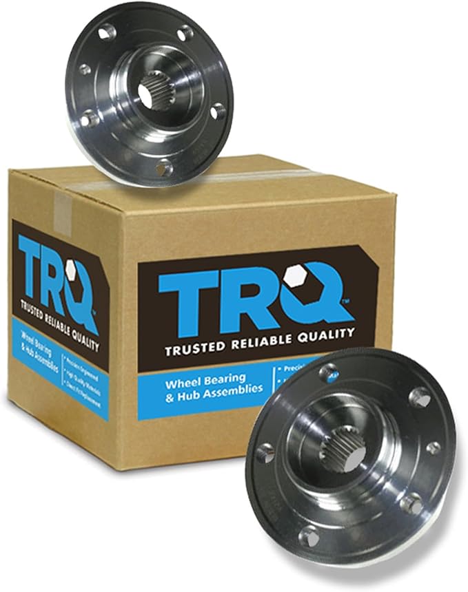 TRQ Front Left and Right Wheel Bearing and Hub Assembly Set 2 Piece Compatible with 1994-1997 Volvo 850 1998 S70 1998 V70 1998 C70