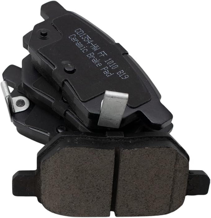 TRQ Rear Posi Ceramic Brake Pad Kit Set for 2009-2018 Toyota Corolla / 2009-2013 Matrix 2011-2016 Scion tC 2009-2010 Pontiac Vibe 2008-2015 xB 2012-2018 Yaris