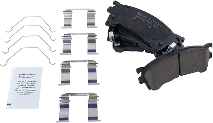 TRQ Front Brake Pads Ceramic Hardware Compatible with 1993-1997 Ford Probe 1994-2002 Mazda 626 1994-1997 MX-6 1999-2000 Protege