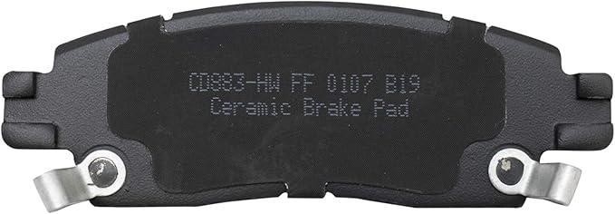 TRQ Rear Posi Ceramic Brake Pad Kit Set for 9-7X / Acadia/Acadia Limited/Ascender/Bravada/Enclave/Envoy/Envoy XL/Envoy XUV/Outlook/Rainier/SSR/Trailblazer/Traverse/XTS