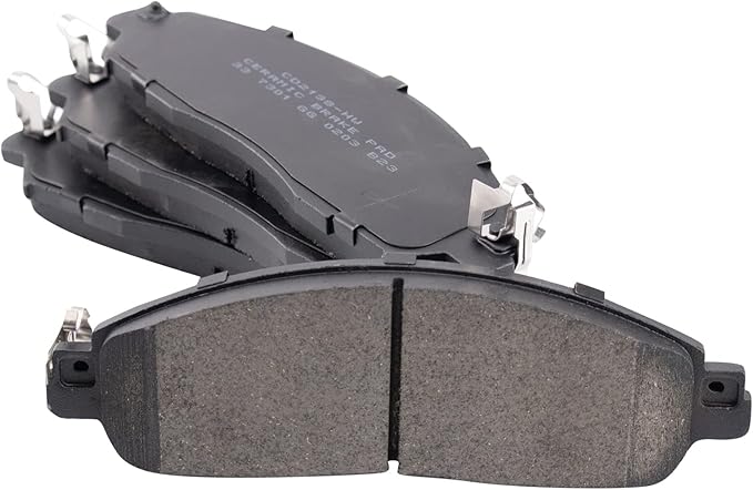 TRQ Front Brake Pads Ceramic Compatible with 2018-2021 Nissan LEAF