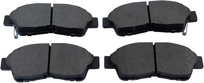 TRQ Front Brake Pads Ceramic Hardware Wear Sensor Compatible with 1993-1997 Geo Prizm 1992-2001 Toyota Camry 1994-1997 Celica Corolla 1996-2000 RAV4