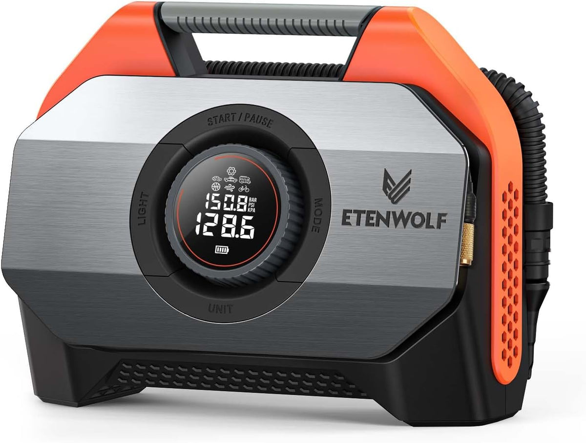 VORTEX S6 Tire Inflator Portable Air Compressor, Cordless Air Pump