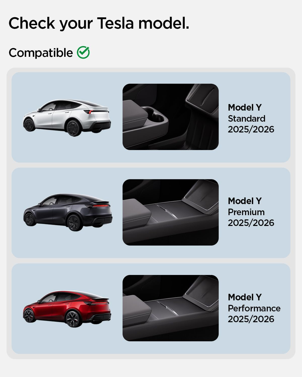 Front Emblem Hood Ornament for Tesla Model Y Juniper & Model Y L