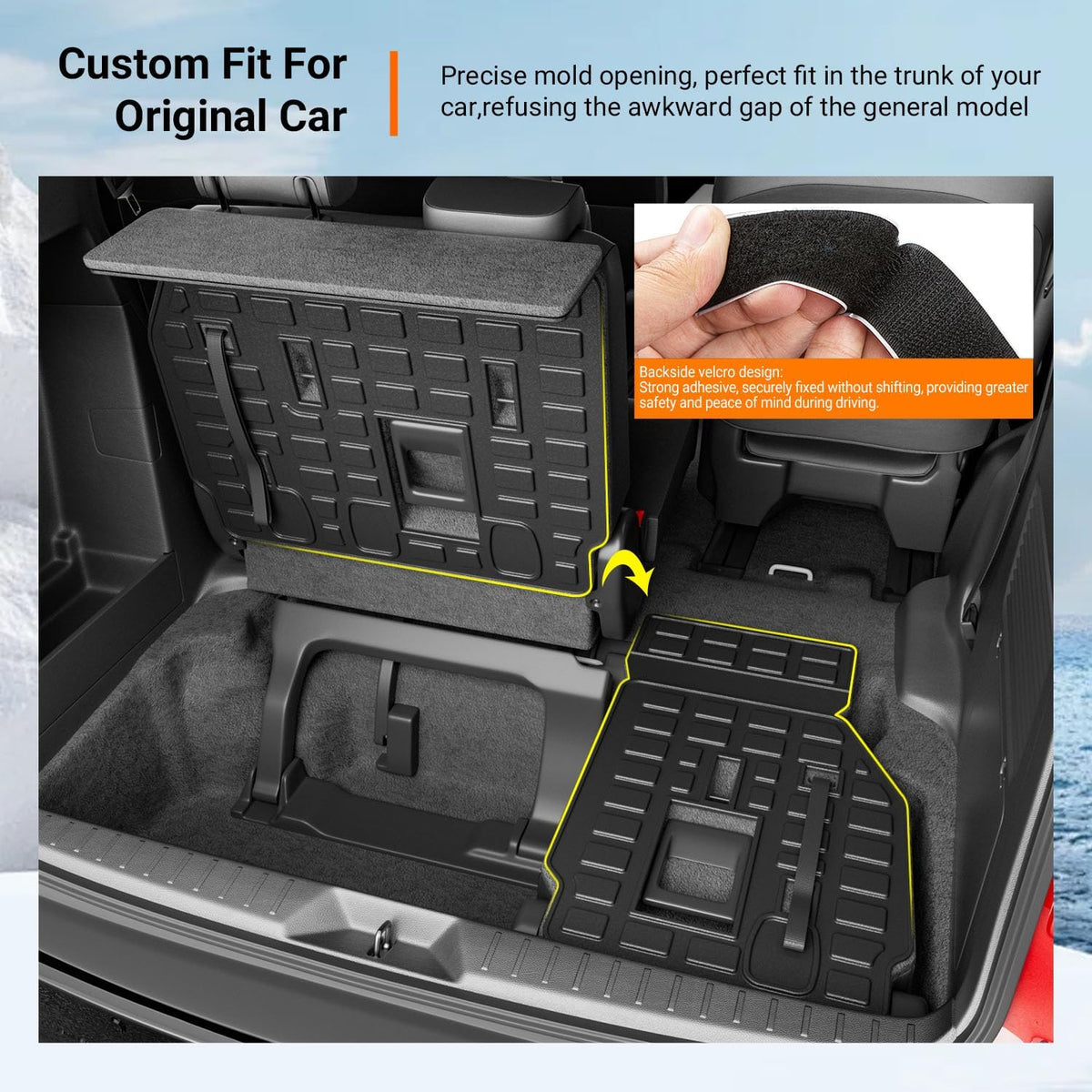 Rear Backrest Mats Compatible with 2021-2026 Toyota Sienna