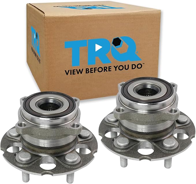 TRQ Rear Left and Right Wheel Bearing and Hub Assembly Set 2 Piece Compatible with 2010-2011 Honda Accord Crosstour All Wheel Drive 2012-2015 Crosstour All Wheel Drive
