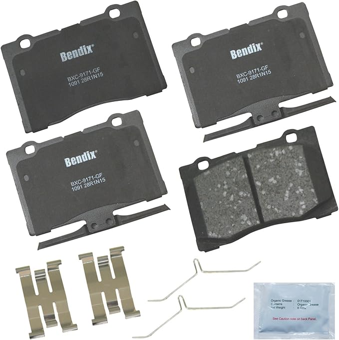 Bendix Priority1 CFC1091 Ceramic Front Brake Pads for Acura RL 2012-2005