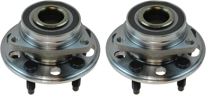 TRQ Left and Right Wheel Bearing and Hub Assembly Set 2 Piece Compatible with 10-17 Chevrolet Equinox 14-17 Impala 13-16 Cadillac XTS 15-16 CTS All Wheel Drive 10-17 GMC Terrain 10-16 Buick Lacrosse