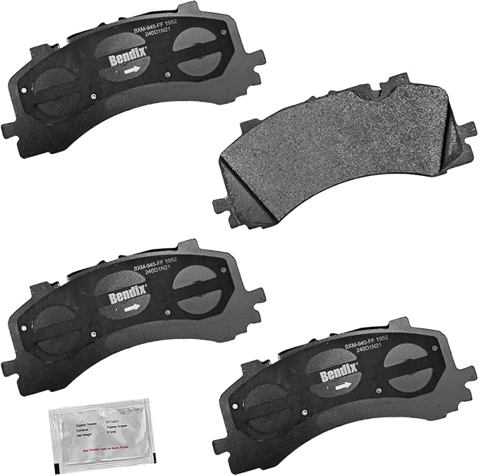 Bendix Priority1 CFM1952 Semi-Metallic Front Brake Pads for Audi A8 Quattro 2021-2019, S6 2021-2020, S7 2020, S7 Sportback 2021-2020, S8 2021-2020, SQ7 2021-2020, SQ8 2021-2020
