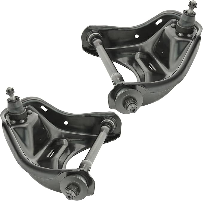 TRQ Front Upper Driver and Passenger Side Control Arm and Ball Joint Set 2 Piece Compatible with 82-03 Chevrolet S10 RWD 95-05 Blazer RWD 91-03 GMC Sonoma RWD 92-01 Jimmy RWD 98-00 Isuzu Hombre RWD