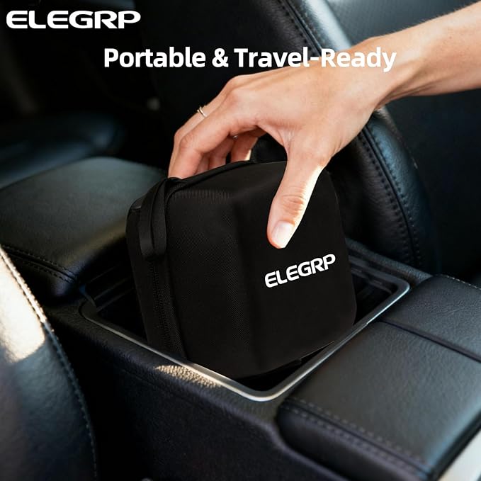 ELEGRP NACS to CCS Adapter, 500A/1000V DC Fast Charging, Tesla Supercharger to CCS EV Charger Adapter, Compatible with Ford, GM, Nissan, Rivian EVs, Local Customer Support & Free Carry Bag