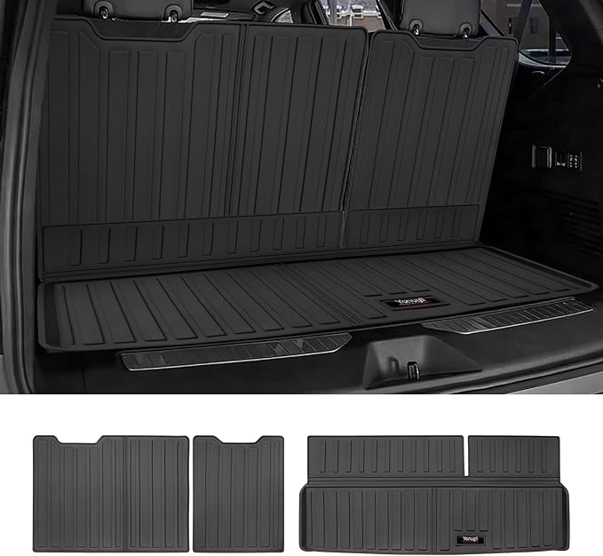 Custom for 2015-2020 Chevy Tahoe/GMC Yukon (Non XL) Cargo Mats Trunk Liner and Rear Seat Backrest Mats All Weather TPE Protection Mat Accessories (for 2015-2020 Chevy Tahoe/GMC Yukon)