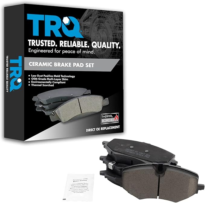 TRQ Front Ceramic Brake Pad Set Compatible with 2020-2021 Buick Encore GX 2021 Chevrolet Trailblazer