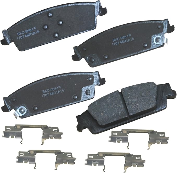 Bendix Premium SBC1707 Ceramic Rear Brake Pads for Select Models Cadillac Escalade,Escalade ESV,Chevrolet Cheyenne,Silverado 1500,1500 LD,Suburban,Tahoe,GMC Sierra,Sierra Limited,Yukon,Yukon XL