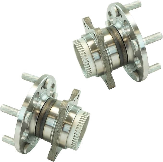 TRQ Rear Wheel Bearing and Hub Assembly Set 2 Piece Compatible with 11-12 Hyundai Elantra GLS Limited 13-16 Elantra 13-17 Elantra GT 12-17 Veloster 14-18 Kia Forte 14-18 Forte5