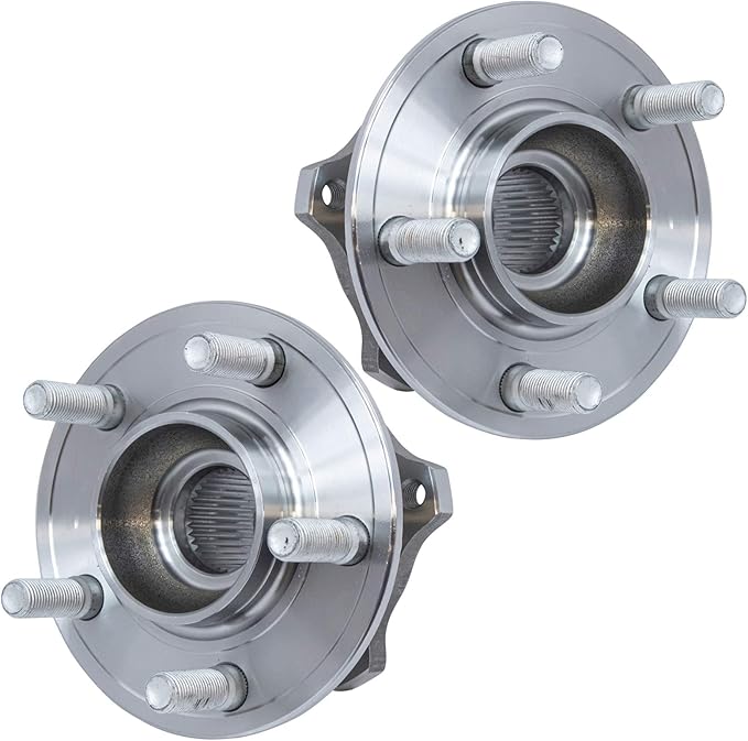 TRQ Rear Driver and Passenger Side Wheel Bearing and Hub Assembly Set 2 Piece Compatible with 2015-2023 Chrysler 300 2015-2023 Dodge Challenger 2015-2023 Charger