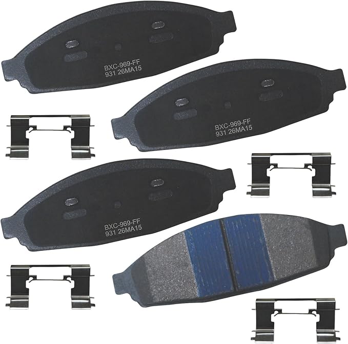 Bendix Premium SBC931 Ceramic Front Brake Pads for Ford Crown Victoria 2011-2003, Grand Marquis 2004-2003, Lincoln Town Car 2011-2003, Mercury Grand Marquis 2011-2003, Marauder 2004-2003