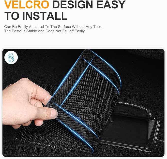 Backseat Air Vent Cover for Tesla Model 3 & Model Y, 2-Pack Rear Seat Air Condition Outlet Protector with Upgraded Mesh Cloth and Velcro, Car Air Vent Accessories for Tesla Model Y / 3