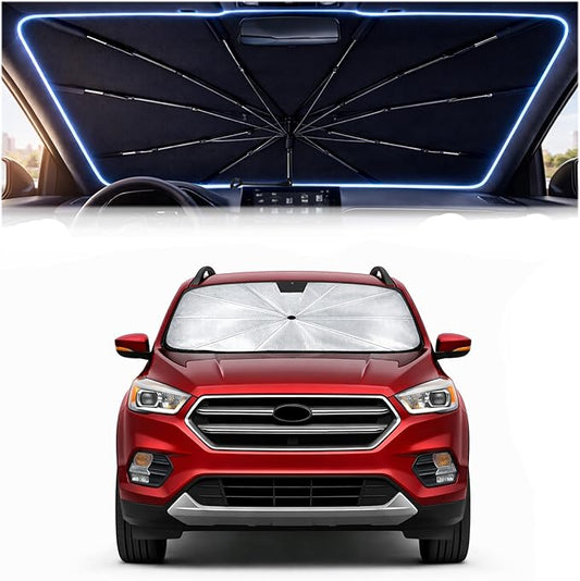 2026 Upgraded Car Windshield Sun Shade Umbrella - Custom-Fit for Ford Escape 2013-2019 Umbrella Sunshade,Easy Install,UV Protection & Heat Reflective,Keep Interior Cooler with Storage Bag