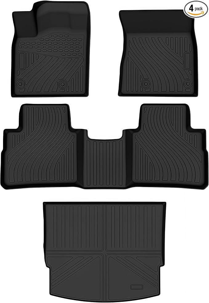 for Nissan Rogue 2020-2026 Floor Mats & Cargo Liner, Full Set All Weather Cargo Liners Trunk Back Seat Cover Protector Interior S SL SV Accessories (Not for Select/Sport)