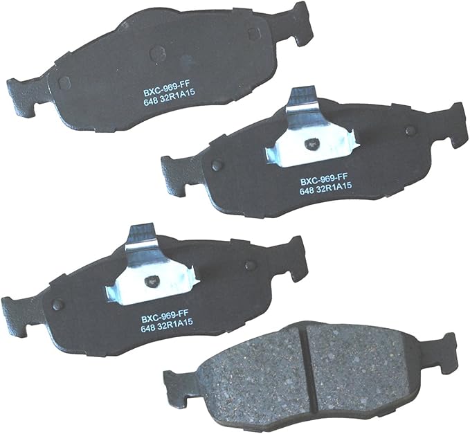 Bendix Premium SBC648 Ceramic Front Brake Pads for Ford Contour 2000-1995, Mystique 1998-1995, Mercury Cougar 2002-1999, Mystique 2000-1995