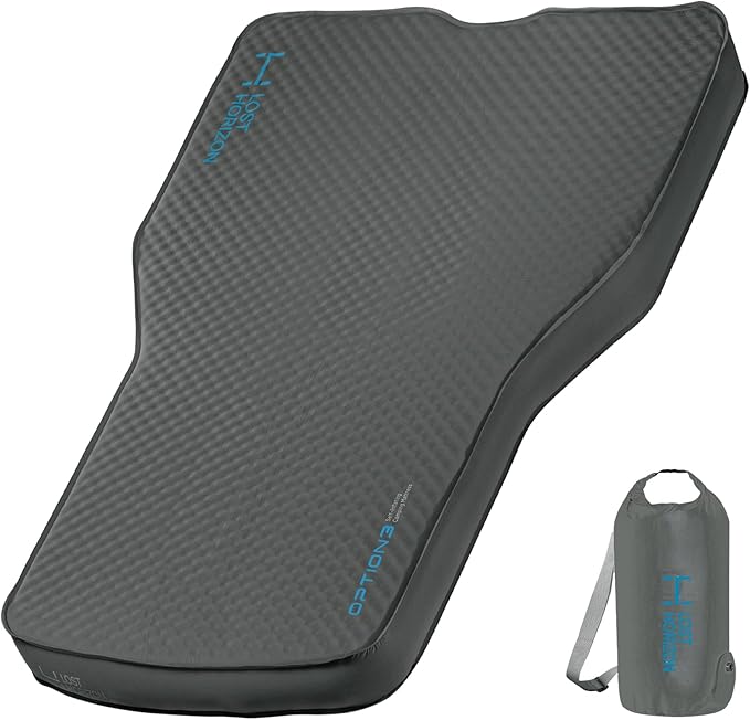 Lost Horizon Camping Air Mattress with Foam for Tesla, Self Inflating Sleeping Pad with Air Pump, 4.5" Thick, R-Value 13, Model Y