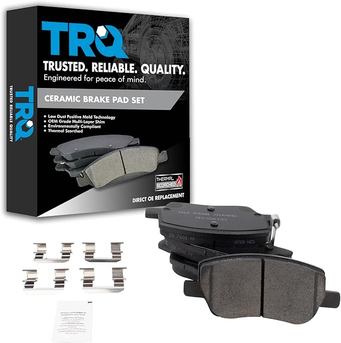 TRQ Front Brake Pads Ceramic Compatible with 2018-2020 Chevrolet Sonic