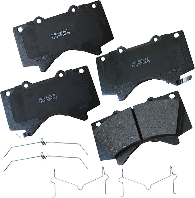 Bendix Premium SBC1303 Ceramic Front Brake Pads for Lexus LX570 2011-2008, LX570 2021-2013, Toyota Land Cruiser 2011-2008, Land Cruiser 2021-2013, Sequoia 2022-2008, Tundra 2021-2007