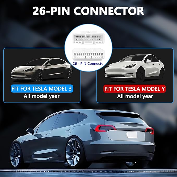 3-in-1 Diagnostic Cable for Tesla Model 3, Model Y, Model S, Model X 12-Pin, 20-Pin, 26-Pin Splitter Harness Adapter Work with Diagnostic Scanner