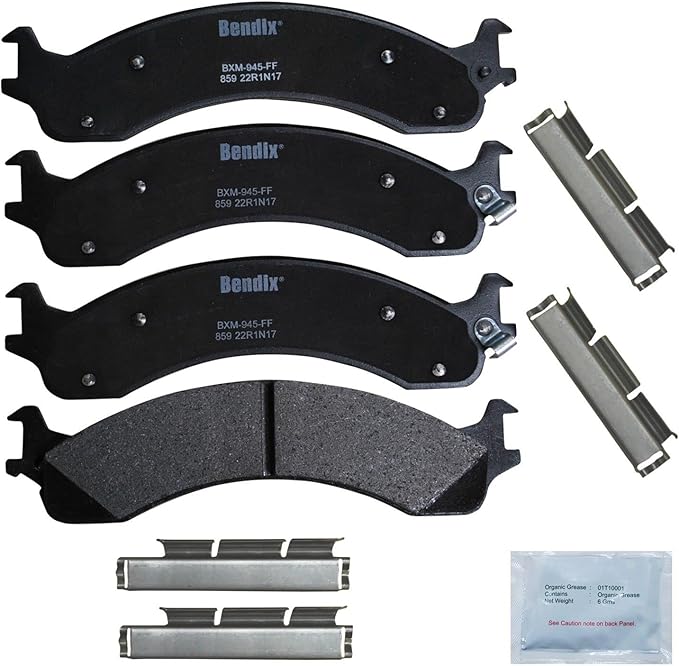Bendix Priority1 CFM859 Semi-Metallic Front Brake Pads for Dodge Ram 2500 2002-2000, Ram 3500 2002-2000, Ram 4000 2002-2000