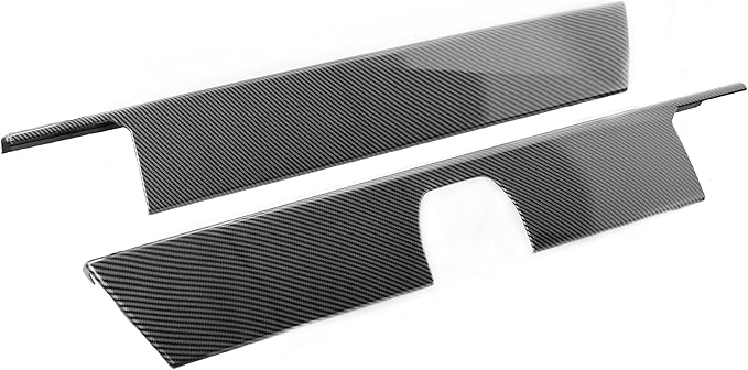 Barong for Tesla Cybertruck Accessoriess Interior Stickers Car Central Control Dashboard Panel Cover Trim Frame Decal Carbon Fiber Pattern 2 Pieces