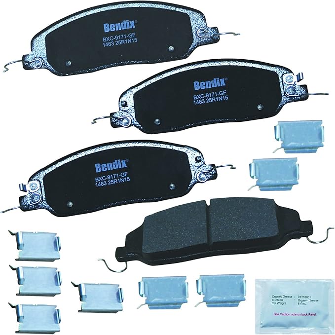 Bendix Priority1 CFC1463 Ceramic Front Brake Pads for Ford Mustang 2012-2011